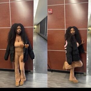 FLARE Puimey light brown jumpsuit